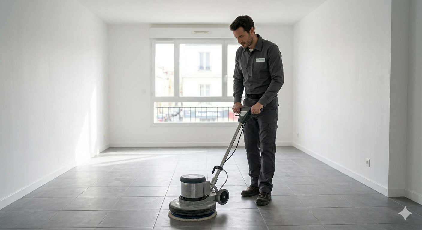 Nettoyage de fin de chantier appartement vide